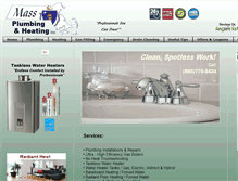 Tablet Screenshot of massplumbingandheating.com
